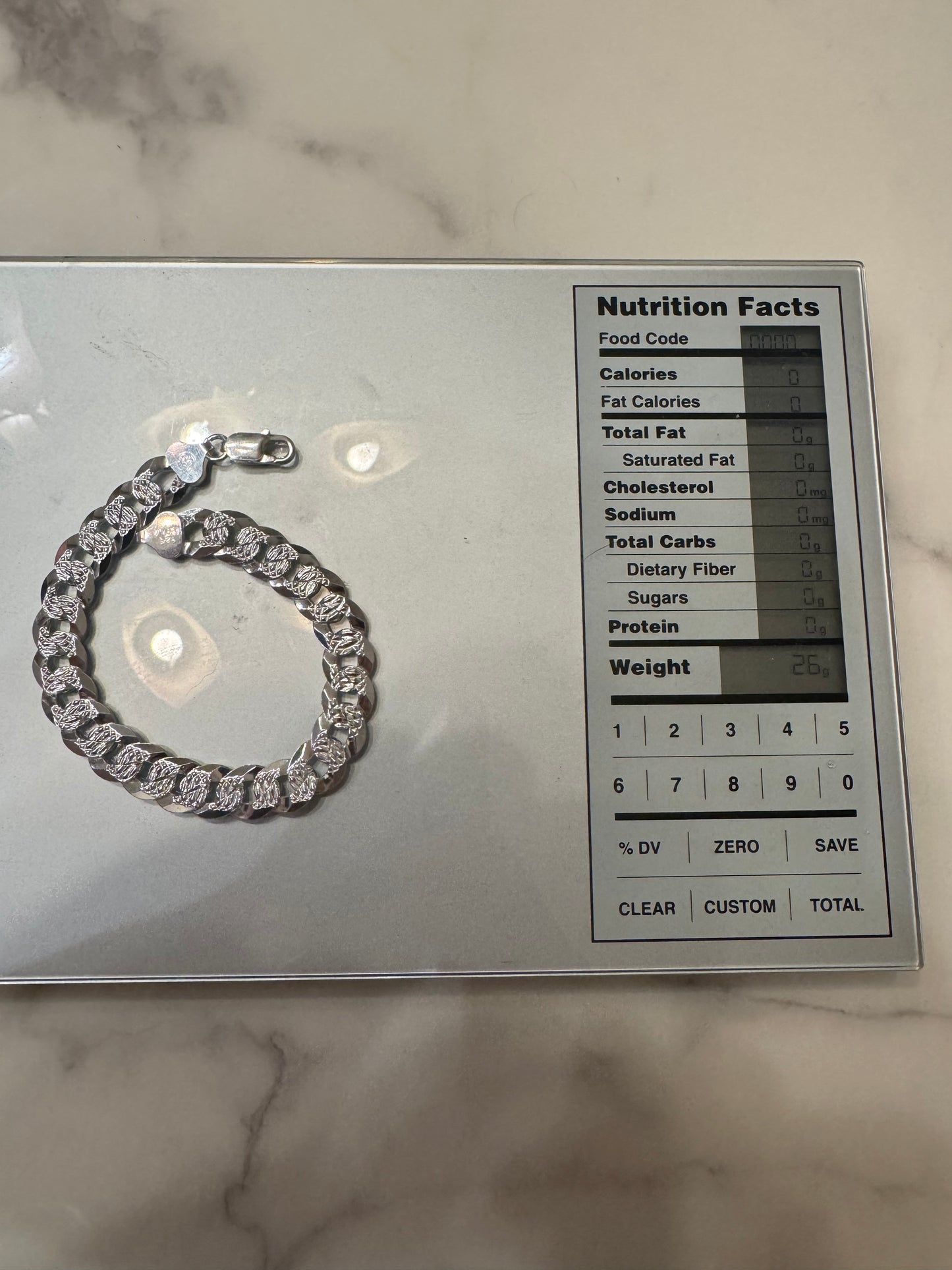 Silver Bracelet Paved (9’)