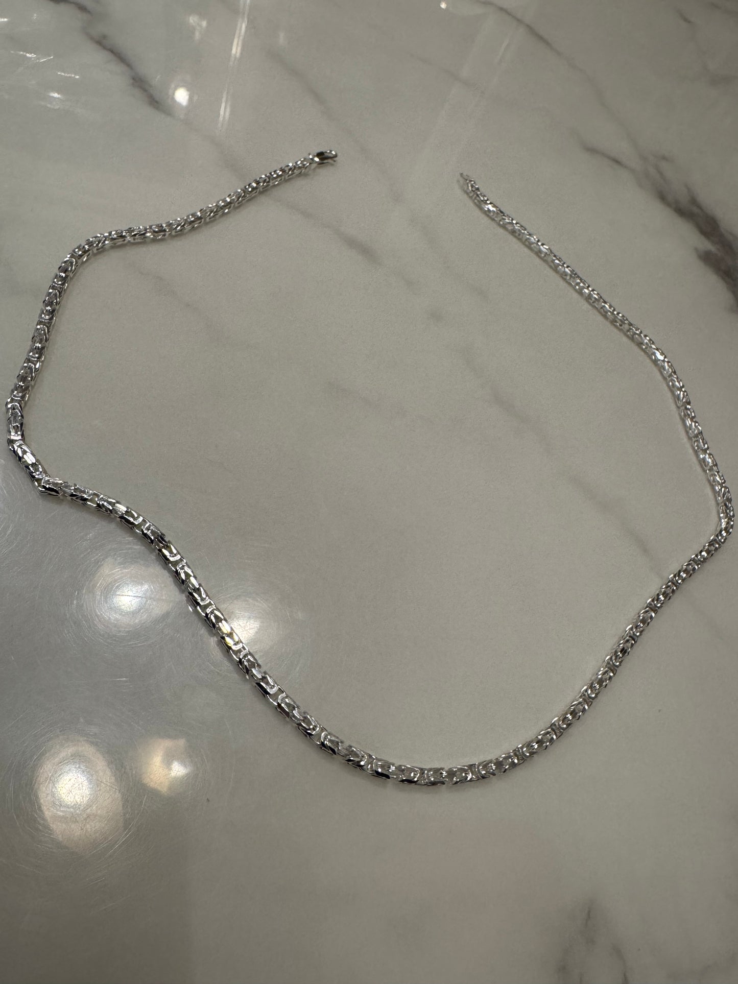 Silver Chain Byzantine (24')