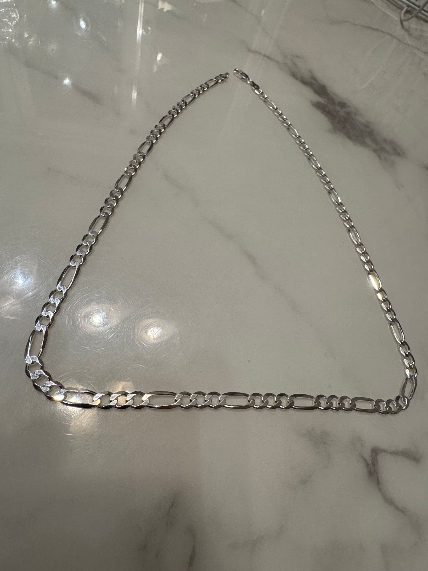 Silver Figaro Chain (24')