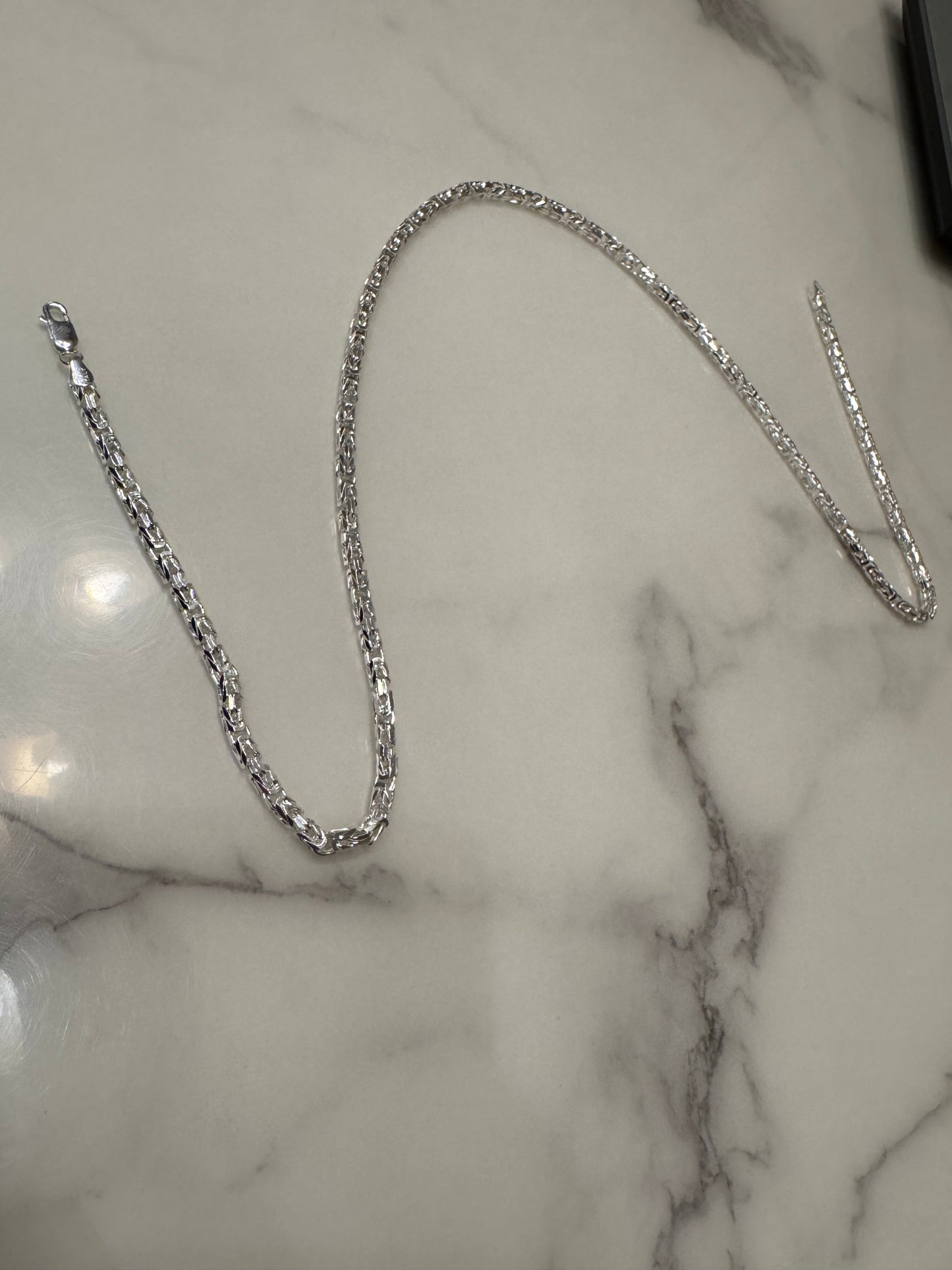 Silver Chain Byzantine (24')