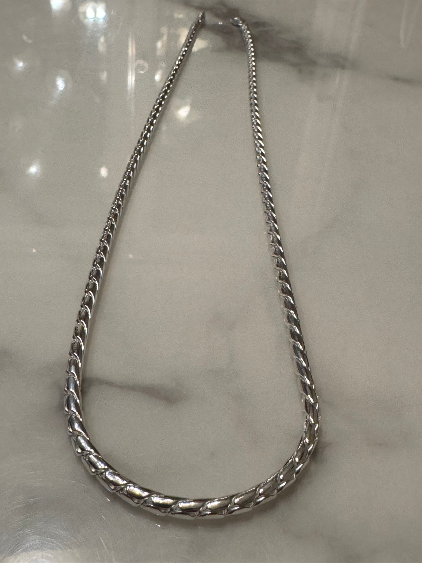 Silver Chain Italian Snake (24')