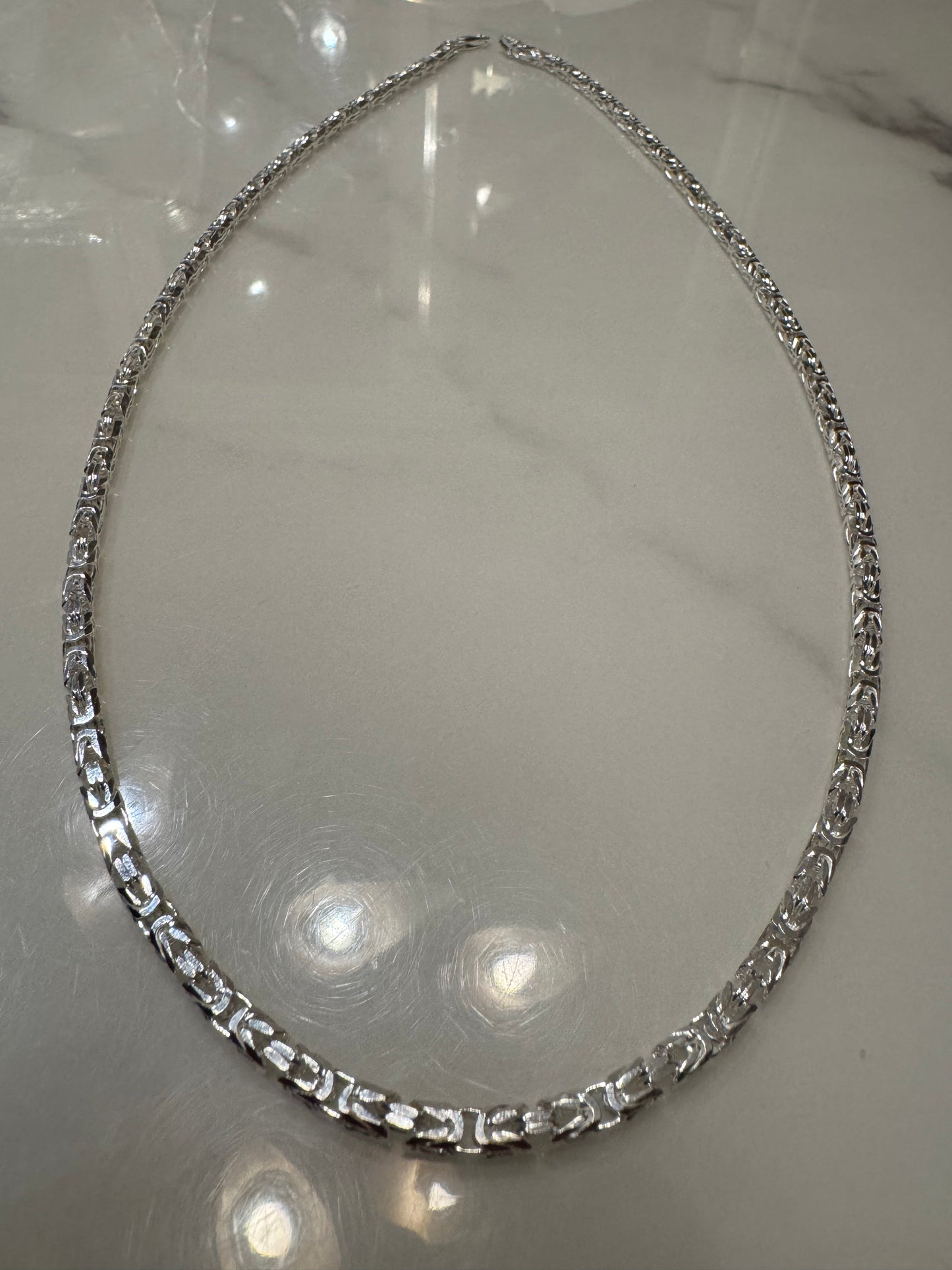 Silver Chain Byzantine (24')