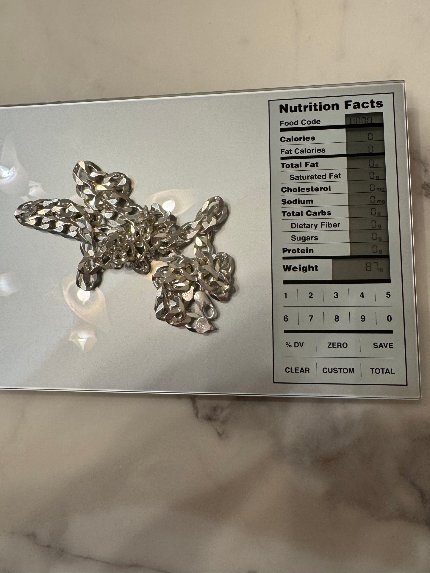 Silver Curb Chain (30')