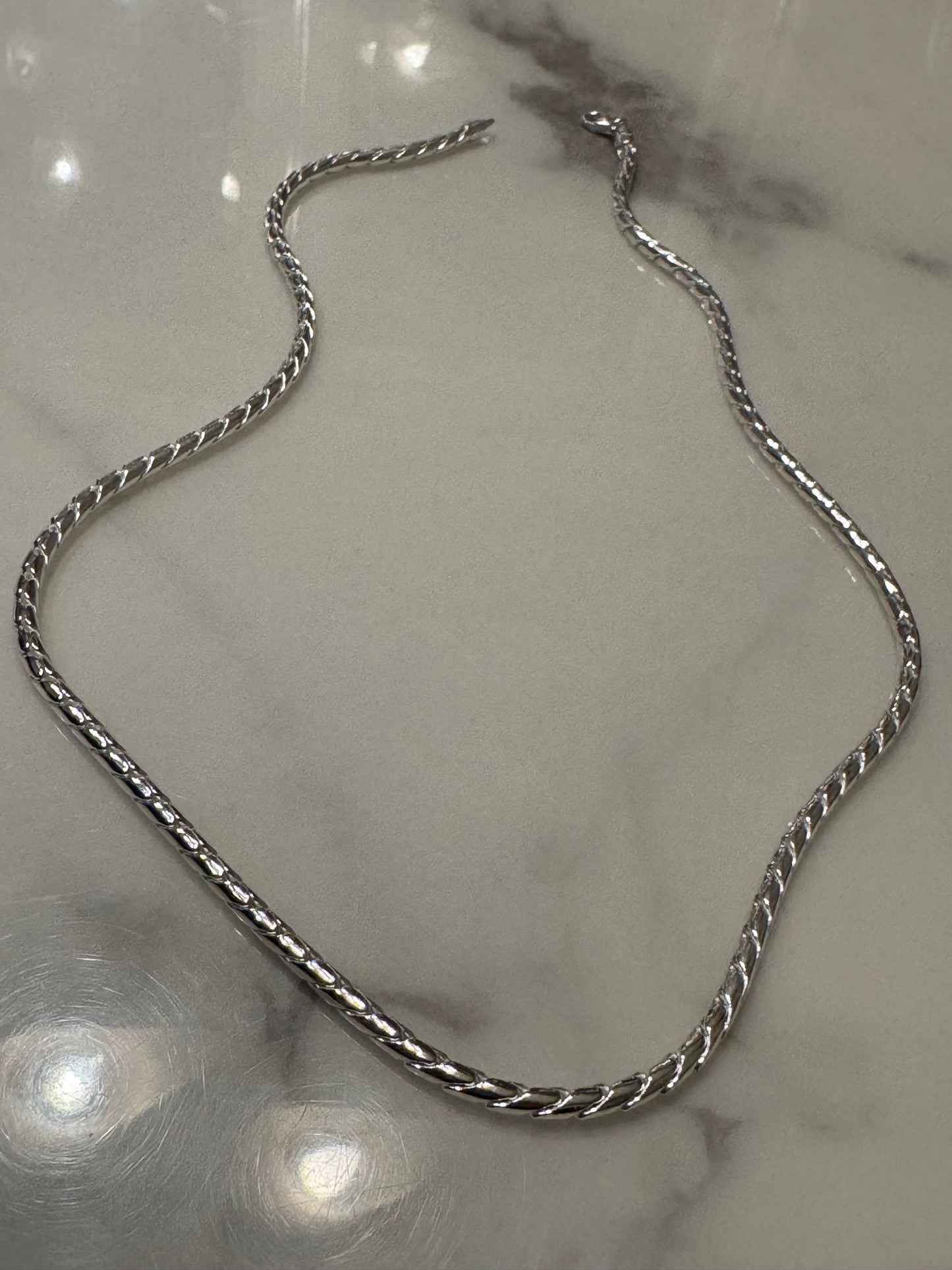 Silver Chain Italian Snake (24')