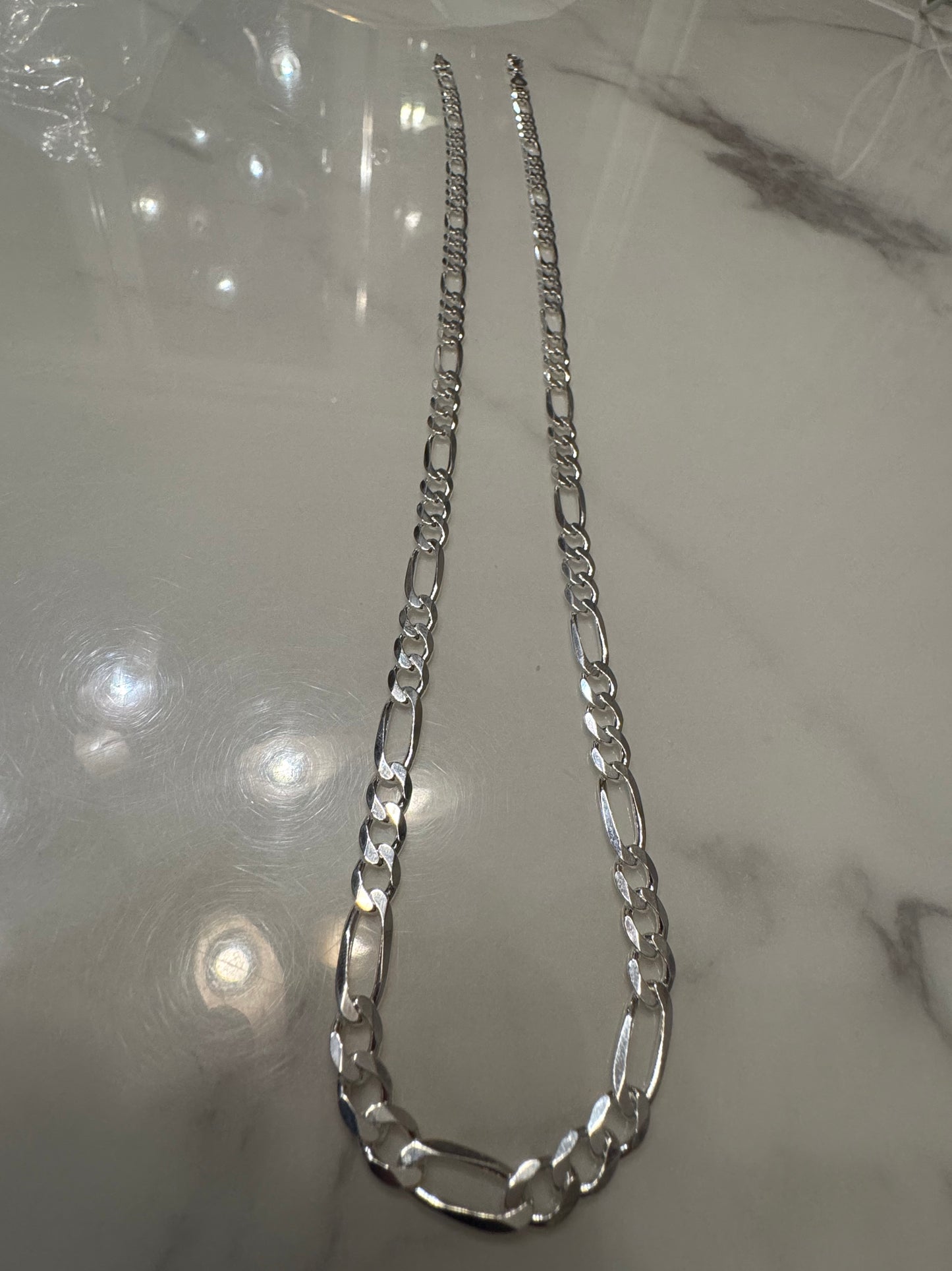 Silver Figaro Chain (24')