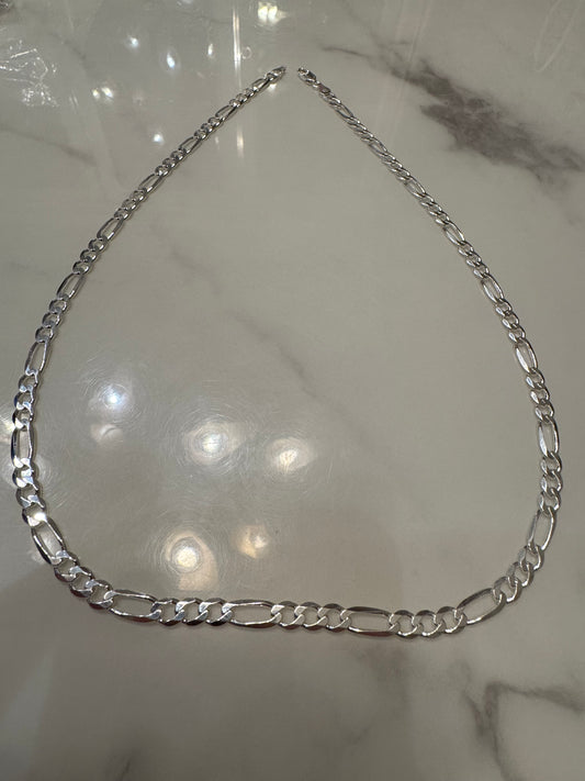 Silver Figaro Chain (24')