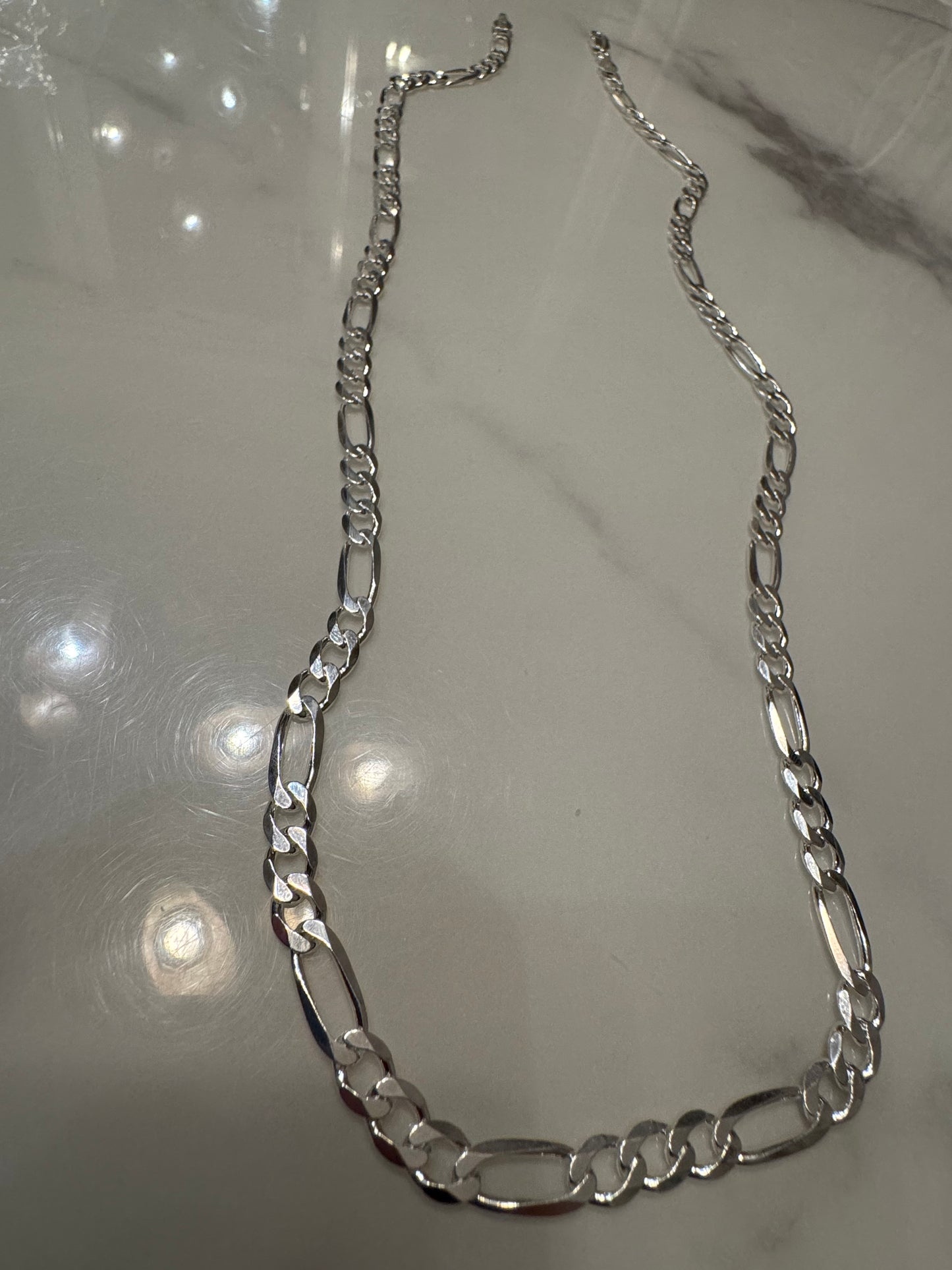 Silver Figaro Chain (24')