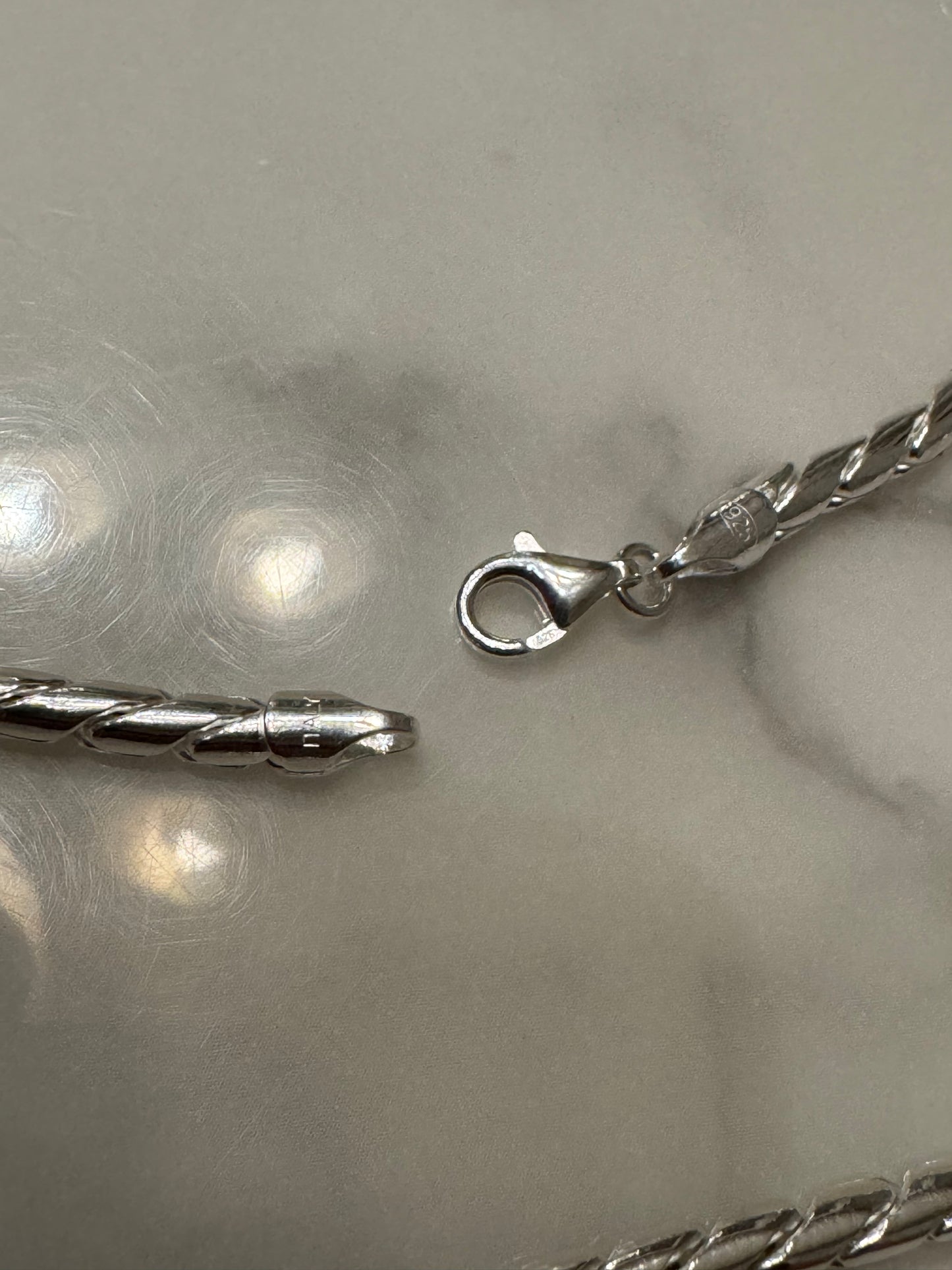 Silver Chain Italian Snake (24')