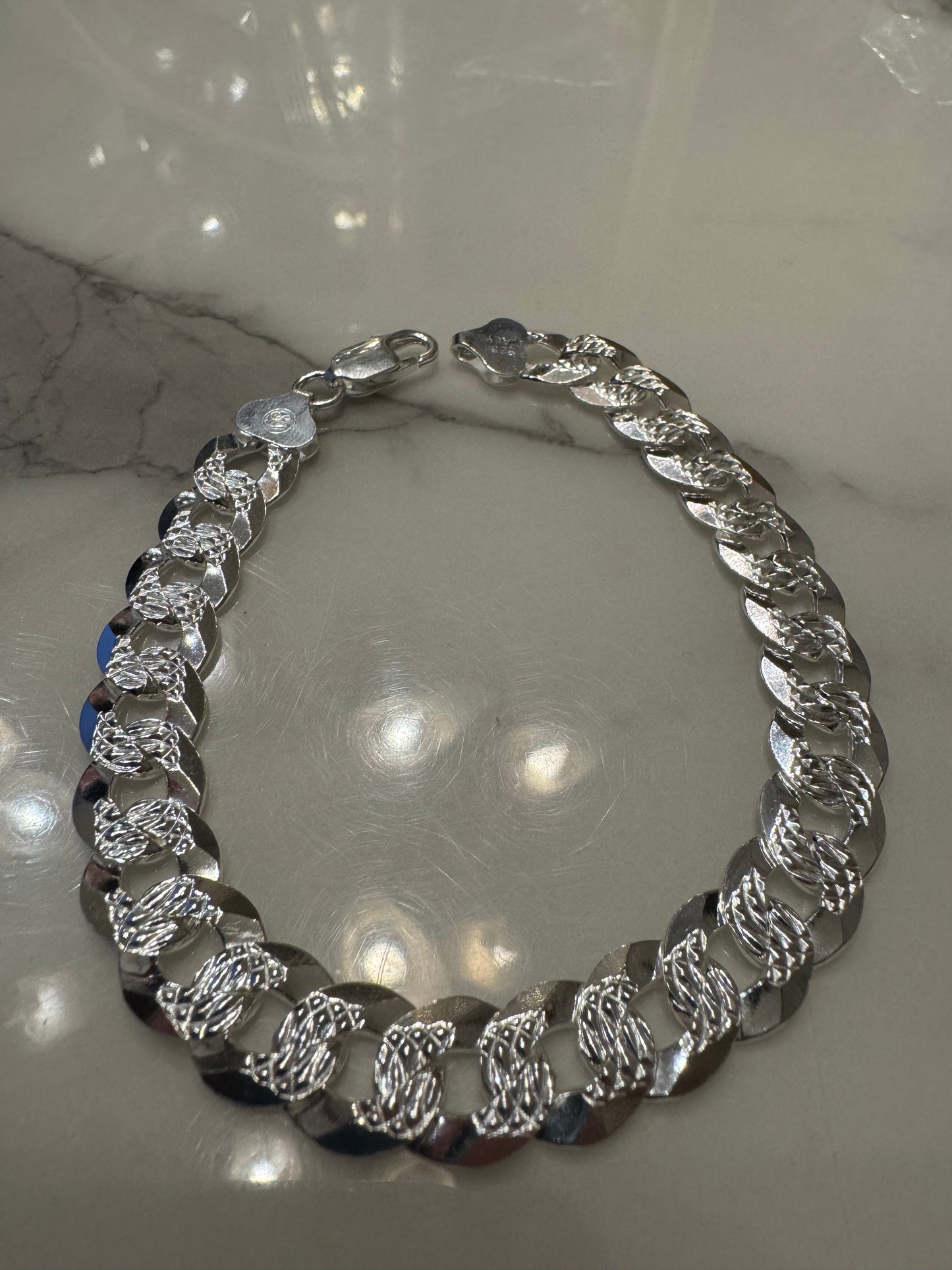 Silver Bracelet Paved (9’)