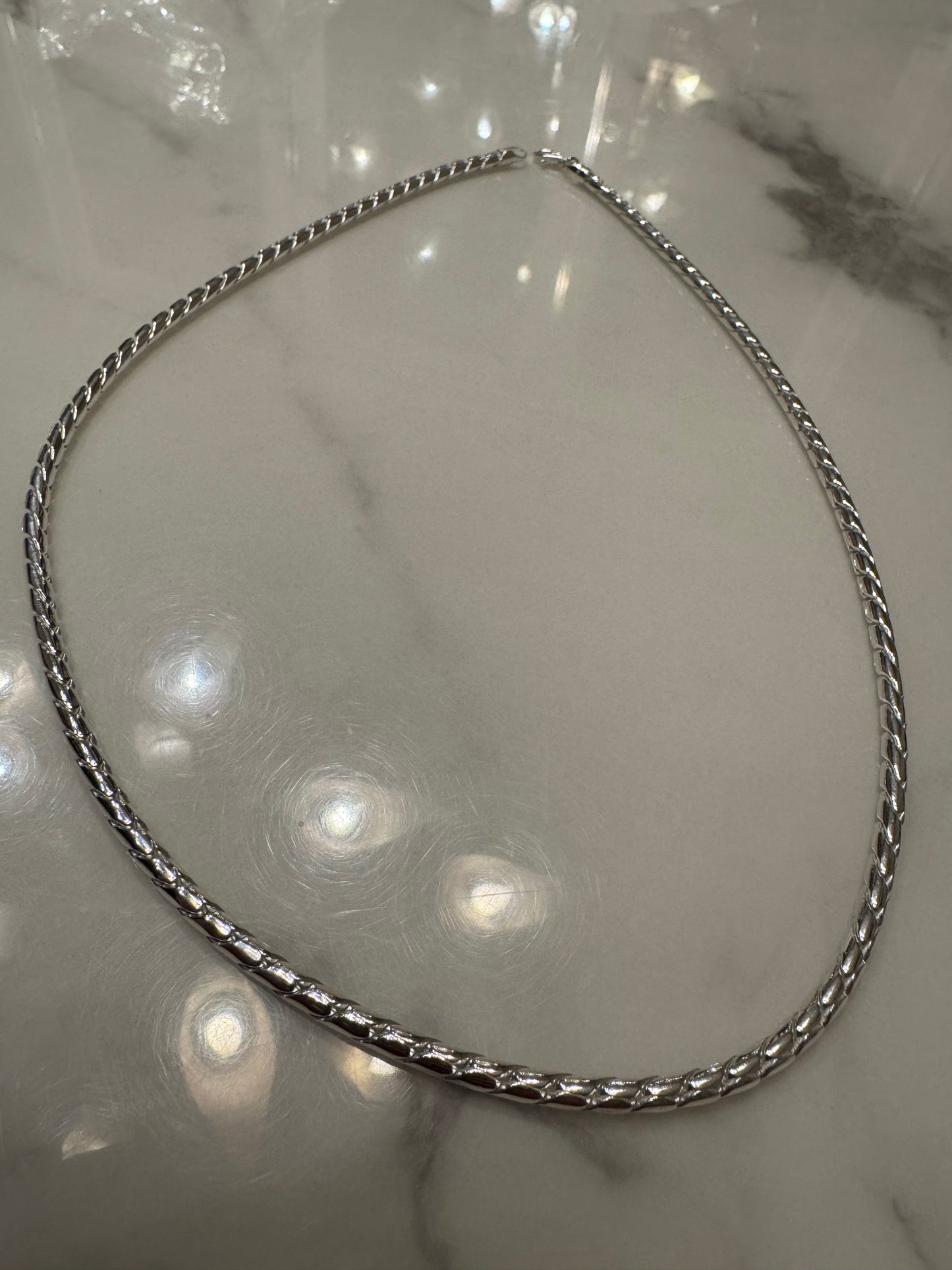 Silver Chain Italian Snake (24')