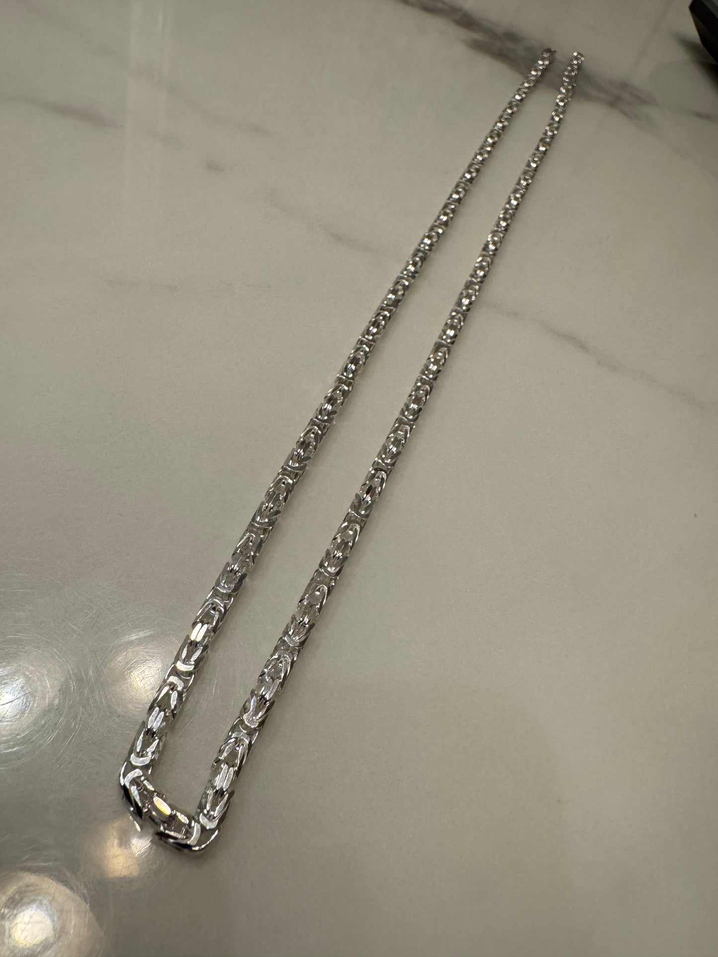 Silver Chain Byzantine (24')