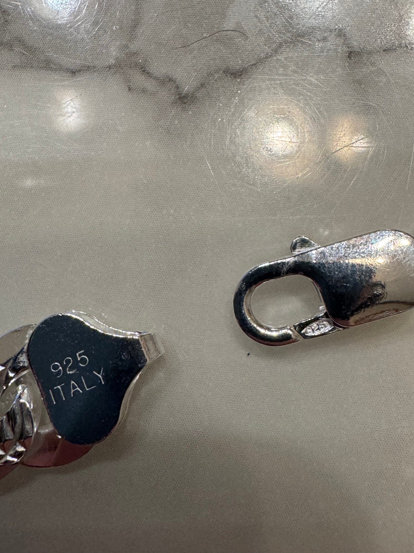 Silver Dimond Cut Chain (24')